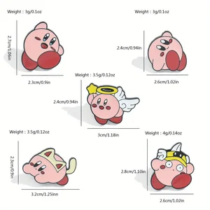 Cartoon Anime Broscha, wunderschöner Elf, Nagellack, Brieftasche, Rucksack, Kleidung, Schmuck, Abzeichen Metallzubehör, Geschenk für Freunde, 5 PCs 8 Hauptverkaufstaschen Elvis Presley - №1