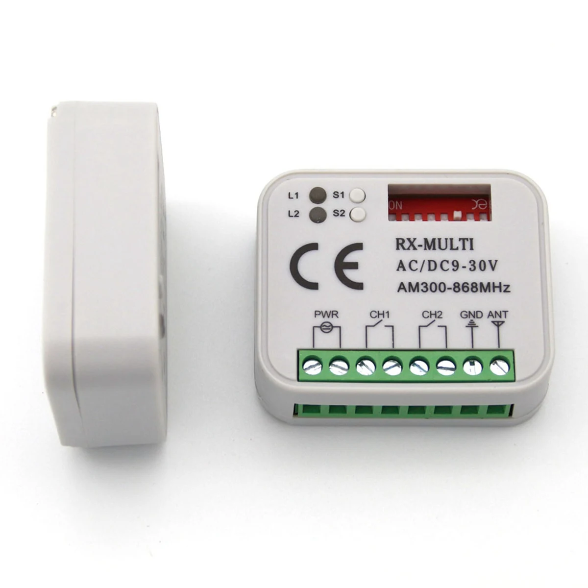[LXYA68Z!] Universal 300-868 Mhz RX-Multi-Frequency Receiver Switch AC/DC 9-30V For Garage Door Command Gate Control Transmitter