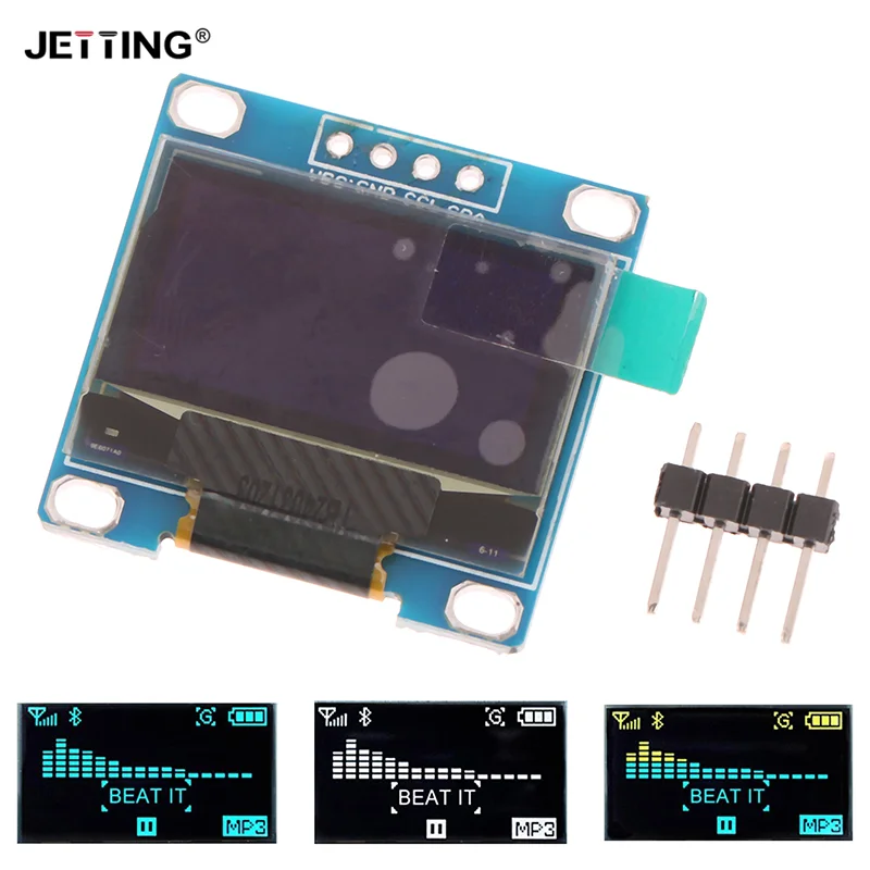 1 buah 128X64 SSD1315 papan layar LCD 0.96 inci modul tampilan seri IIC OLED GND VCC SCL NAS 0.96 "UNTUK Arduino hitam