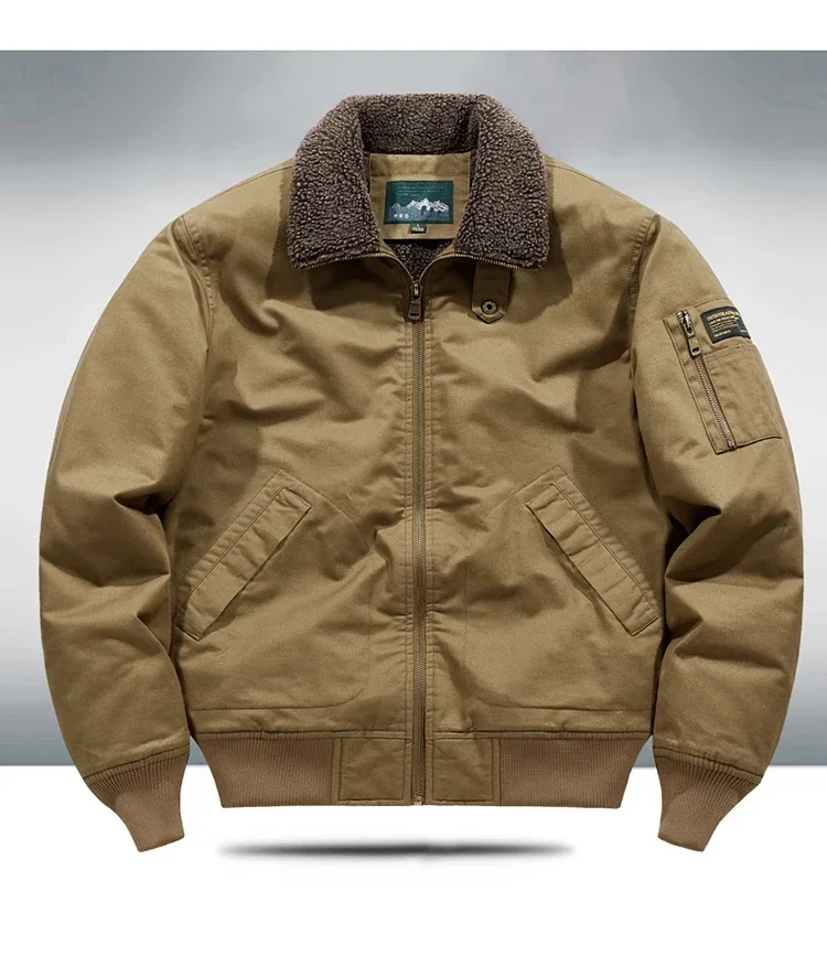 

High Quality Male Cotton Casual Thick Warm Parkas Coats Autumn Winter Men Trendy Jackets Military Coats Multi-pocket Jackets