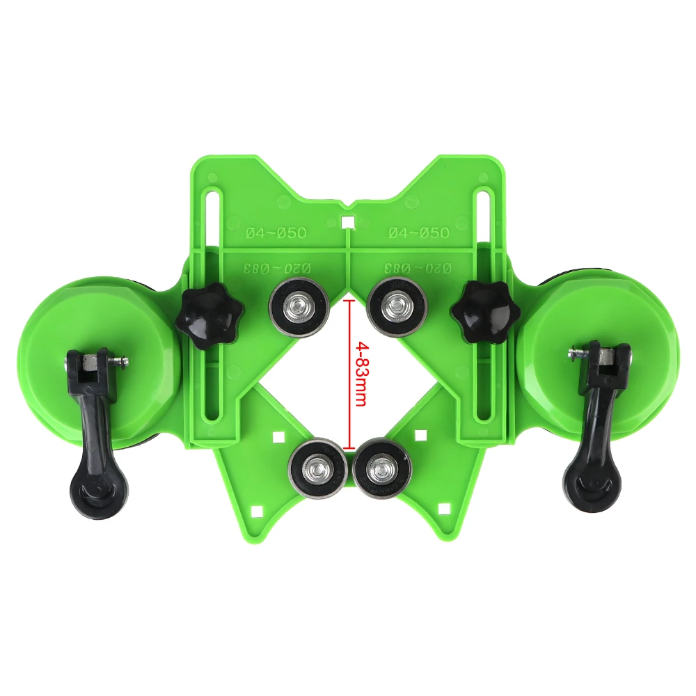 Double Suction Cup Hole Centering Positioning Guide Hole Locator 4-83mm Glass Tile Opening Locator Punch Drill Guide Drills