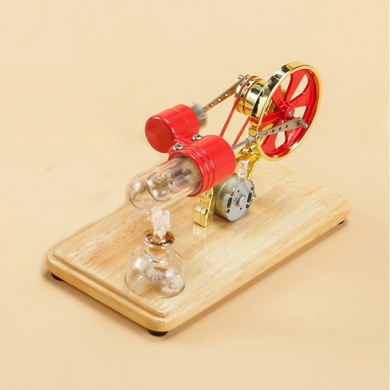 Four-color Stirling Generator Engine Model Scientific Physics Experiment Research Science and Education Small Metal Toys