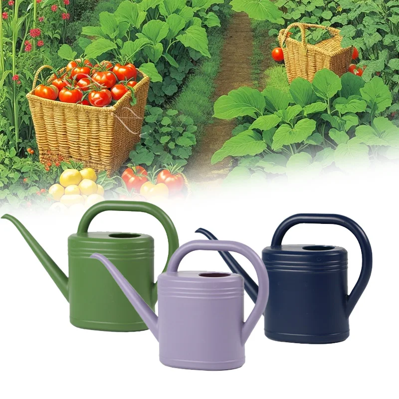 1L/2L Watering Can Home Garden Flower Plant Sprinkler Plastic Garden Long Mouth Kettle House Plant Bonsai Flower Pot Garden Tool