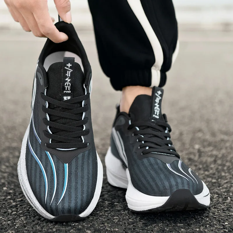 2024 Winter New Men Running Shoes Breathable Popcorn Shoes Height Increasing Unisex Running Sneakers Outdoors Jogging Trainers
