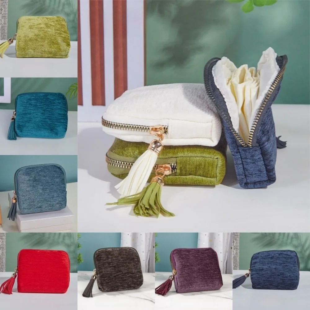 ประณีตกระเป๋าเก็บเครื่องประดับเครื่องประดับสร้อยข้อมือพู่ซิปกระเป๋าเครื่องประดับแหวนจี้เครื่องประดับแบบพกพา