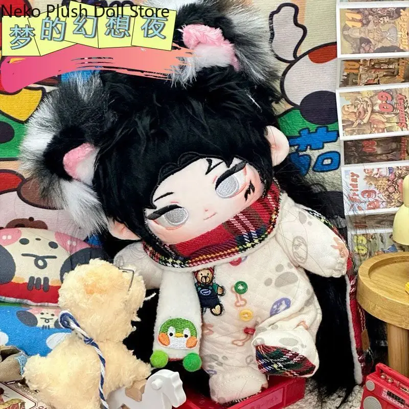 

Identity V White Guard Black Guard Game 20 см, милая мягкая плюшевая кукла, тело, косплей, мультяшное платье, игрушечные фигурки, куклы, подарок