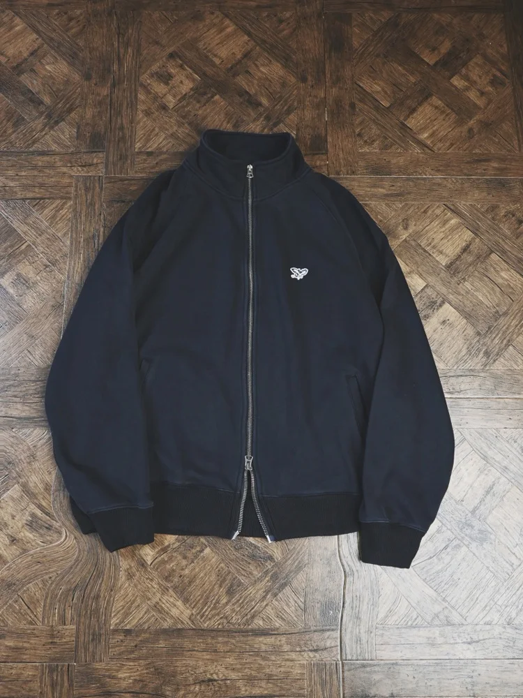 

Vintage Casual Loose Stand-Up Collar Sweater Zip Cardigan Jacket American Jacket Cleanfit