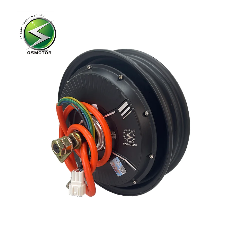 QSMOTOR 10 Inch V3 1500W45H Brushless DC Motor Permanent Magnet Construction Disc Brake Electric Bicycle IE4 Efficiency 3-Year