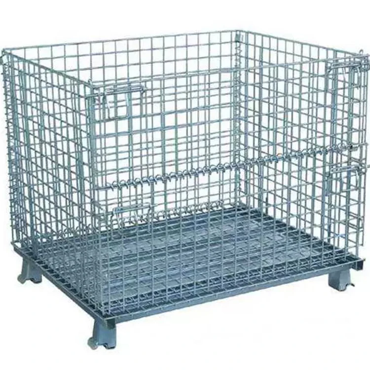 Industrial iron frame turnover box transportation cage feeding cage storage cage logistics sorting basket storage