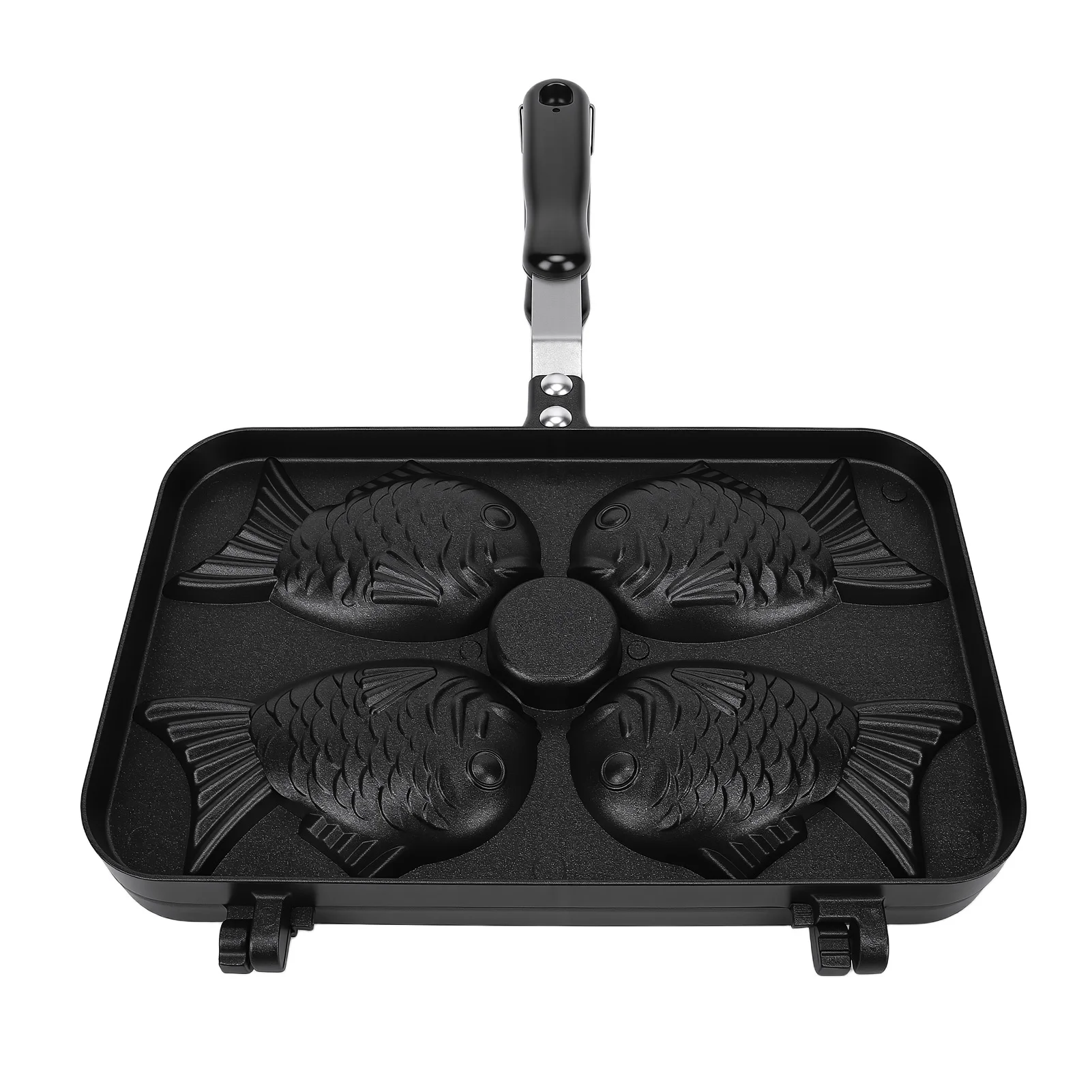 

Fish Shaped Waffle Pan Taiyaki Fish Shaped Cake Pan Non Stick Waffle Cake Maker for Home DIY Cooking Party Dessert Make 4 Waffle