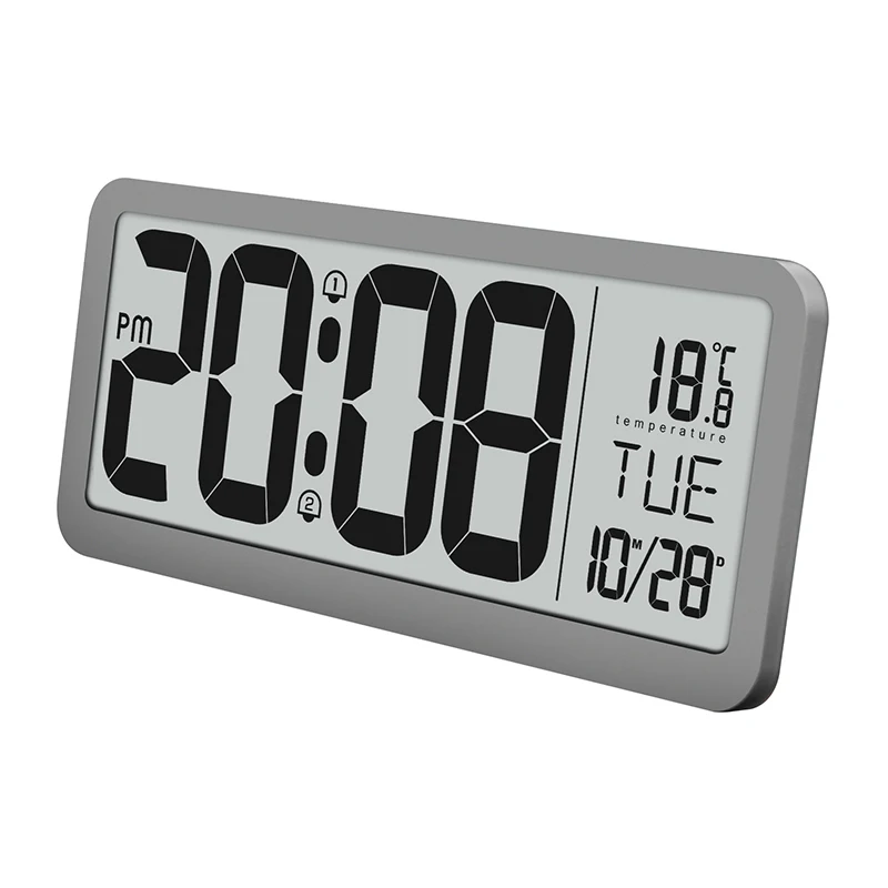 

Smart Digital Large LCD Calendar Display Electric Desk Table Wall Alarm Clock