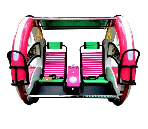 Double Players 360 Degree Happy Rolling Car Amusement Park Rides Electric Moonwalk Happy Car