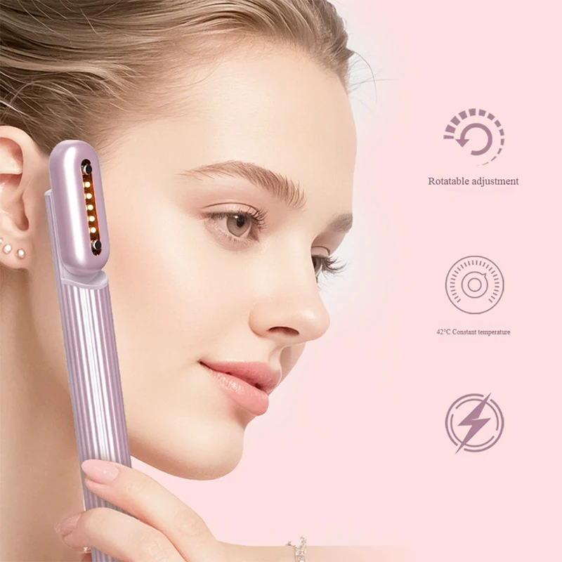 Portable EMS Eye Massager, Mini Smart Device with Heating, Vibration & Ion for Eye Care & Relaxation