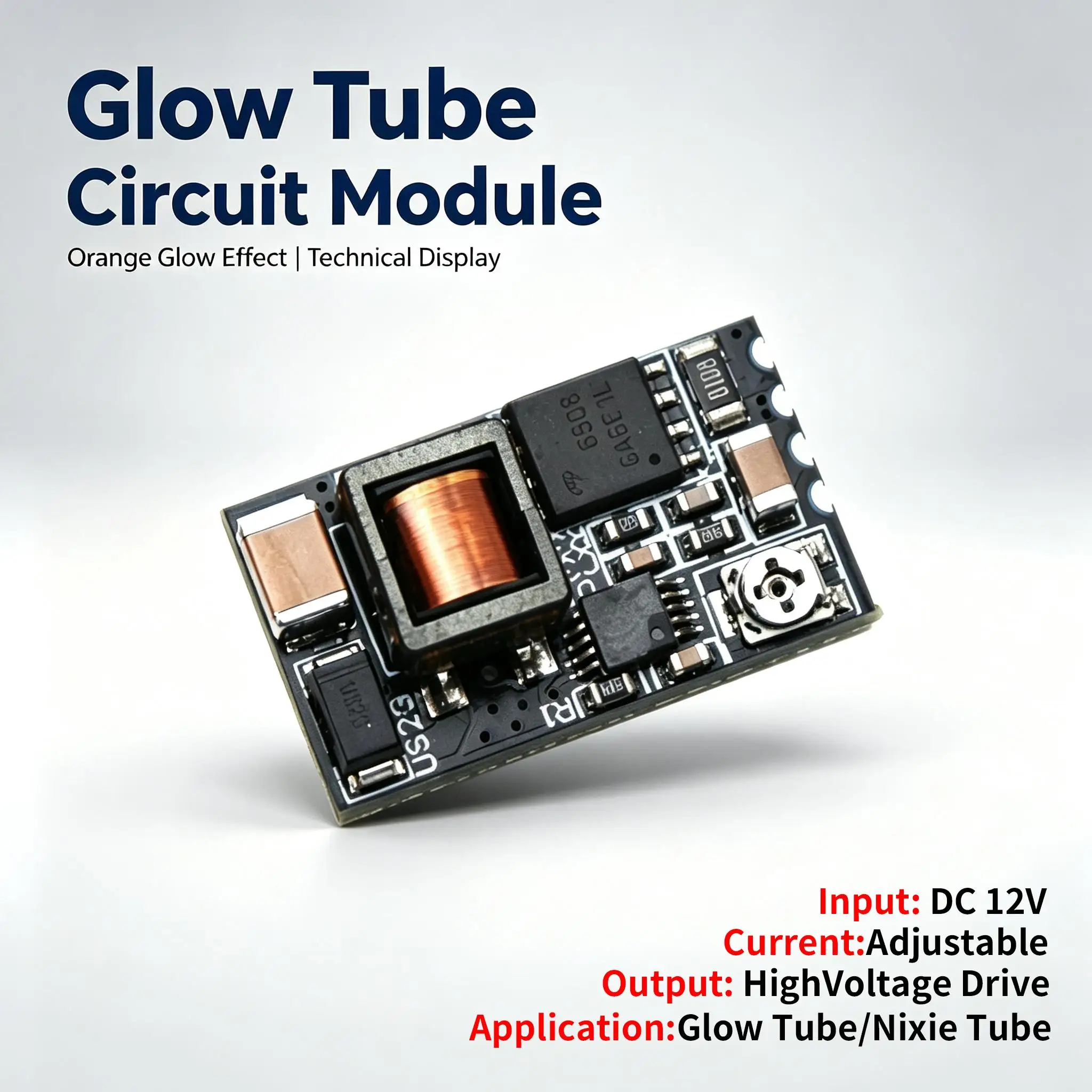 DYKB Nixie Tube Boost Converter DC3.3-12V To 95-280V High Voltage Adjustable Regulated For 160V 170V IN-12 IN-14 IN-18 IN-8 6E2
