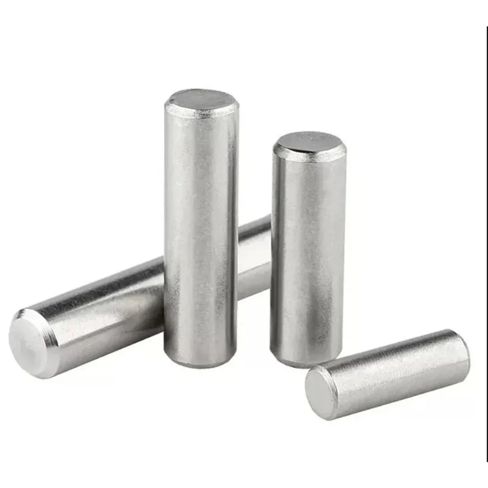Pasador de localización cilíndrico M10 M12, pasadores de bloqueo de eje fijo de Metal de acero inoxidable 304, barra redonda, varilla sólida L = 16/20/25/30-100mm