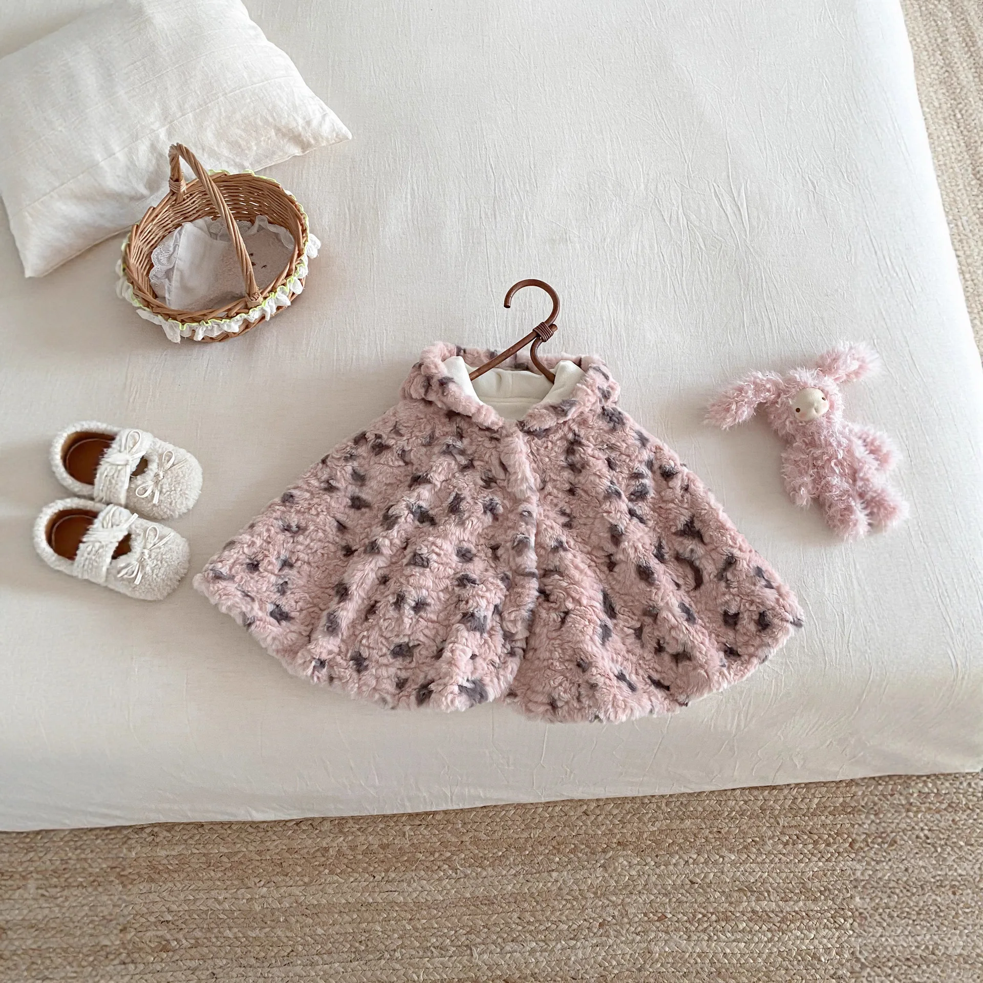 Baby Winter Clothes, Baby Cloak, Winter Children's Leopard Print Thick Warm Coat, Winter Clothes Windproof