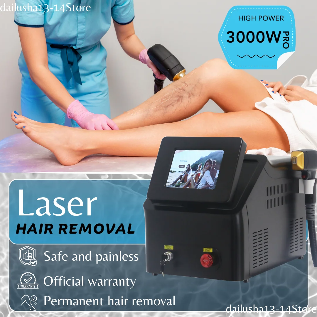 Diode Laser Hair Removal Machine Professional Man or Woman lasers Ice Titanium 808 Nm1064 Nm Laser hair removal Machine