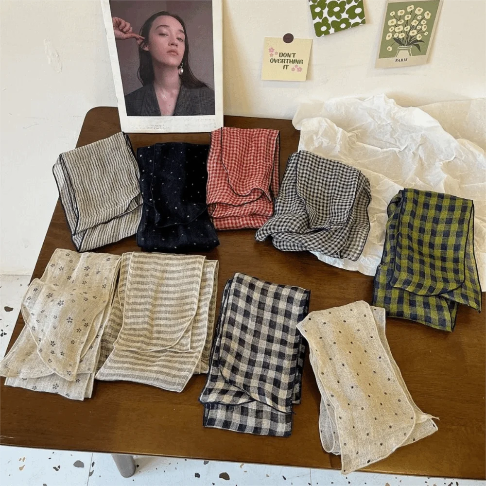 

Fashionable Multicolor Long Scarf Cloth Art Photo Props Scarves Versatile Artistic Neckerchief Commutting Shopping