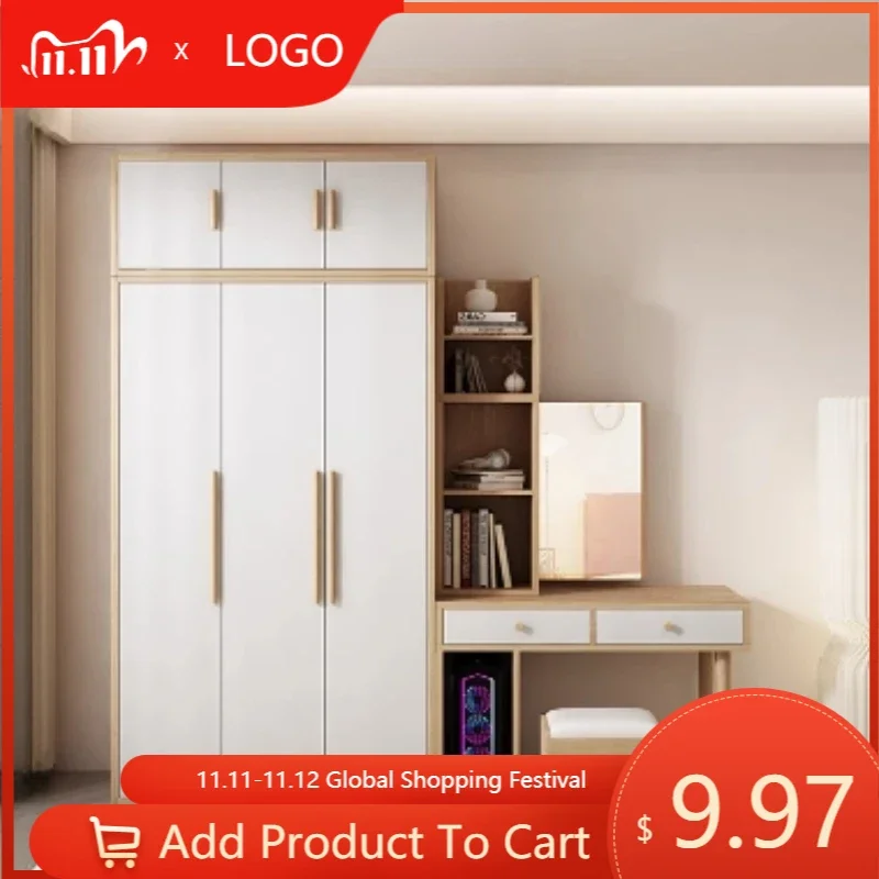 

Nordic Organizer Wardrobe Luxury Modern Minimalist Storage Open Closets Wardrobes Cabinet Shelf Rangement Chambre Furniture