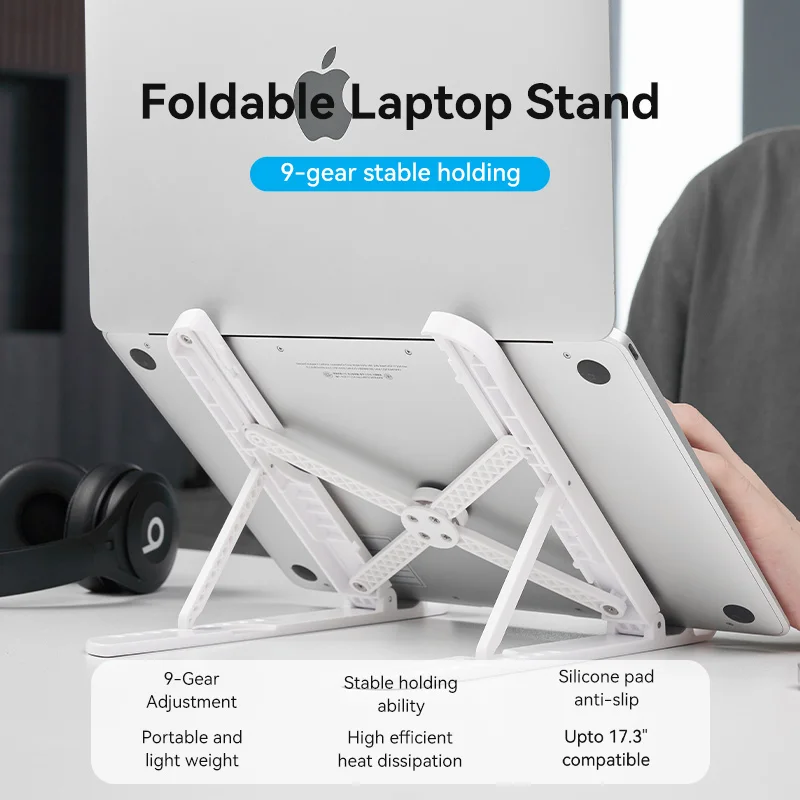 Vention Desktop Laptop Stand Multi-angle Adjustable Non-slip Notebook Holder Foldable Tablet Holder For Macbook Air Pro