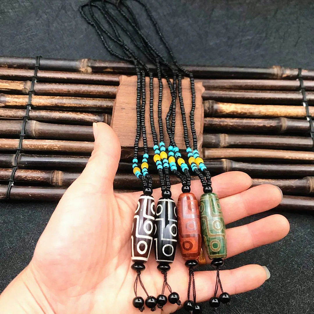 Wholesale Buddhist supplies 4P Tibet Tian zhu agate Amulet  protective talisman blese safe healthy Bring good luck money