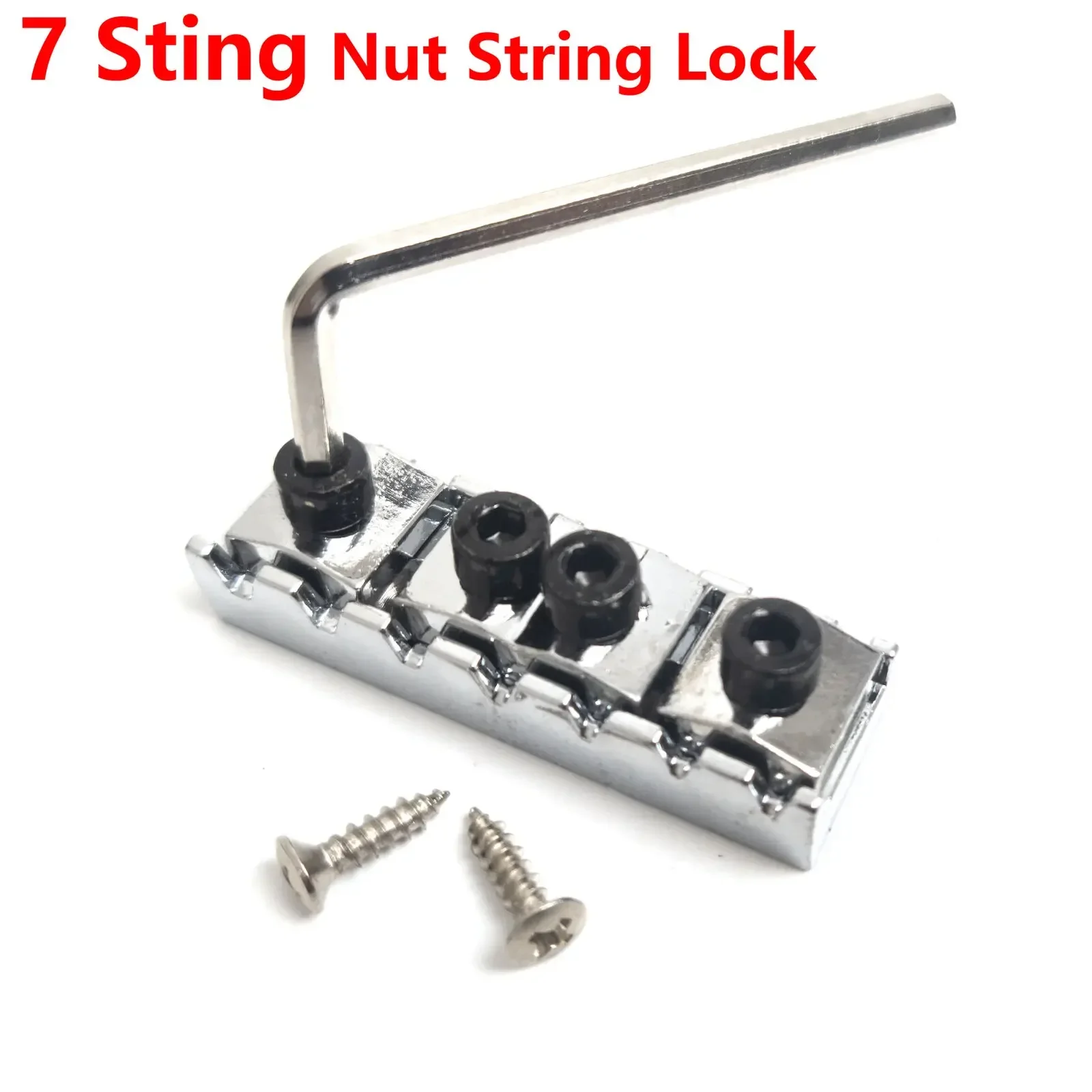 7-سلسلة الغيتار قفل الجوز الكروم 48mm أعلى جبل للجيتار الكهربائي دائم #1