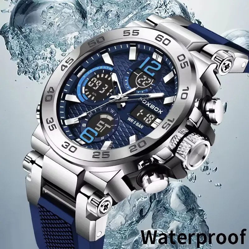 LIGE Luxury LED Display Men Wristwatches Fashion Luminous Sport Man Watch Waterproof Calendar Quartz Watch Mens Montres Hommes image 5