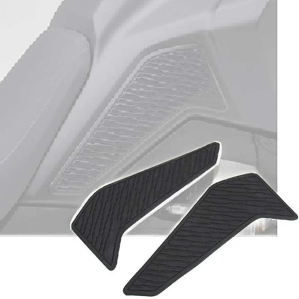 Image of 1 Paar schwarze Gummi-Motorrad-Anti-Rutsch-Tankpad-Aufkleber für Honda CRF1100L Africa Twin Standard 2020 2021 2022