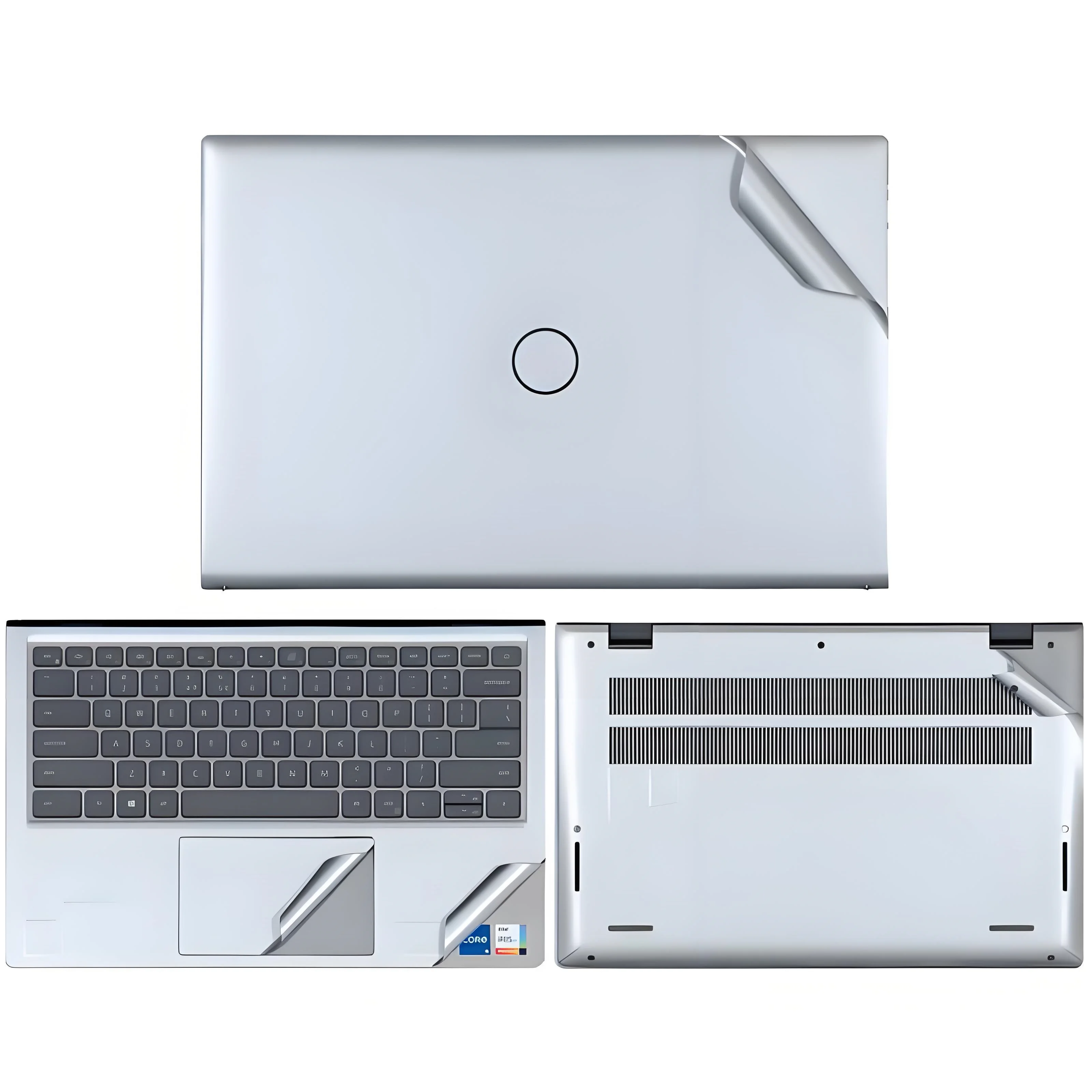 Skóra laptopa dla DELL Inspiron 5630 7630 7430 5420 5425 5320 winylowych naklejek dla DELL Inspiron 15 3515 7510 5515 filmu 5518