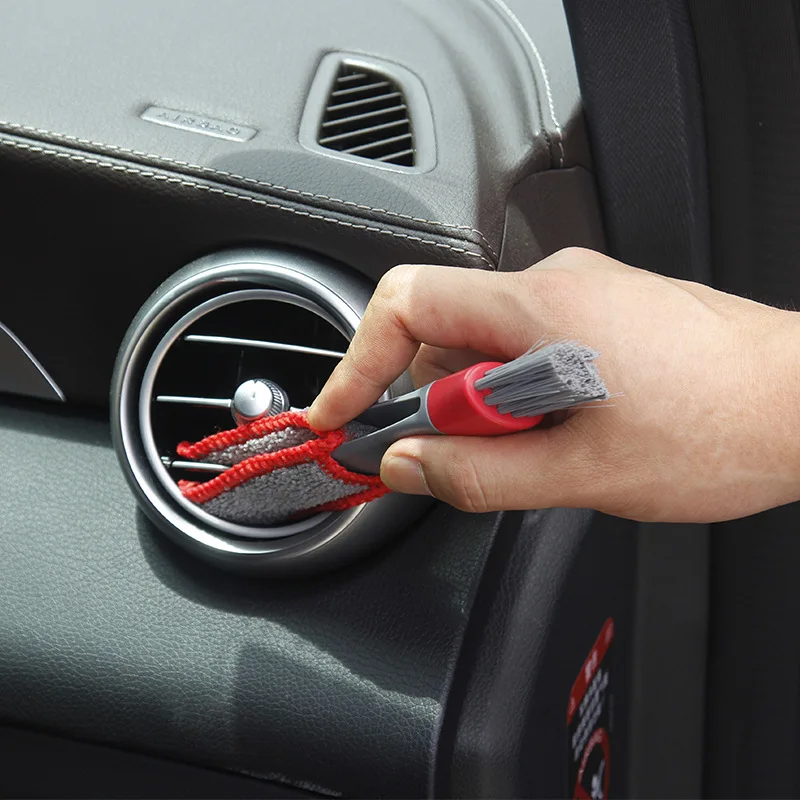 Soft Bristled Brush Dust Removal Car Air-Conditioner Outlet Cleaning Tool Multi-purpose Dust Brush Car Accessories