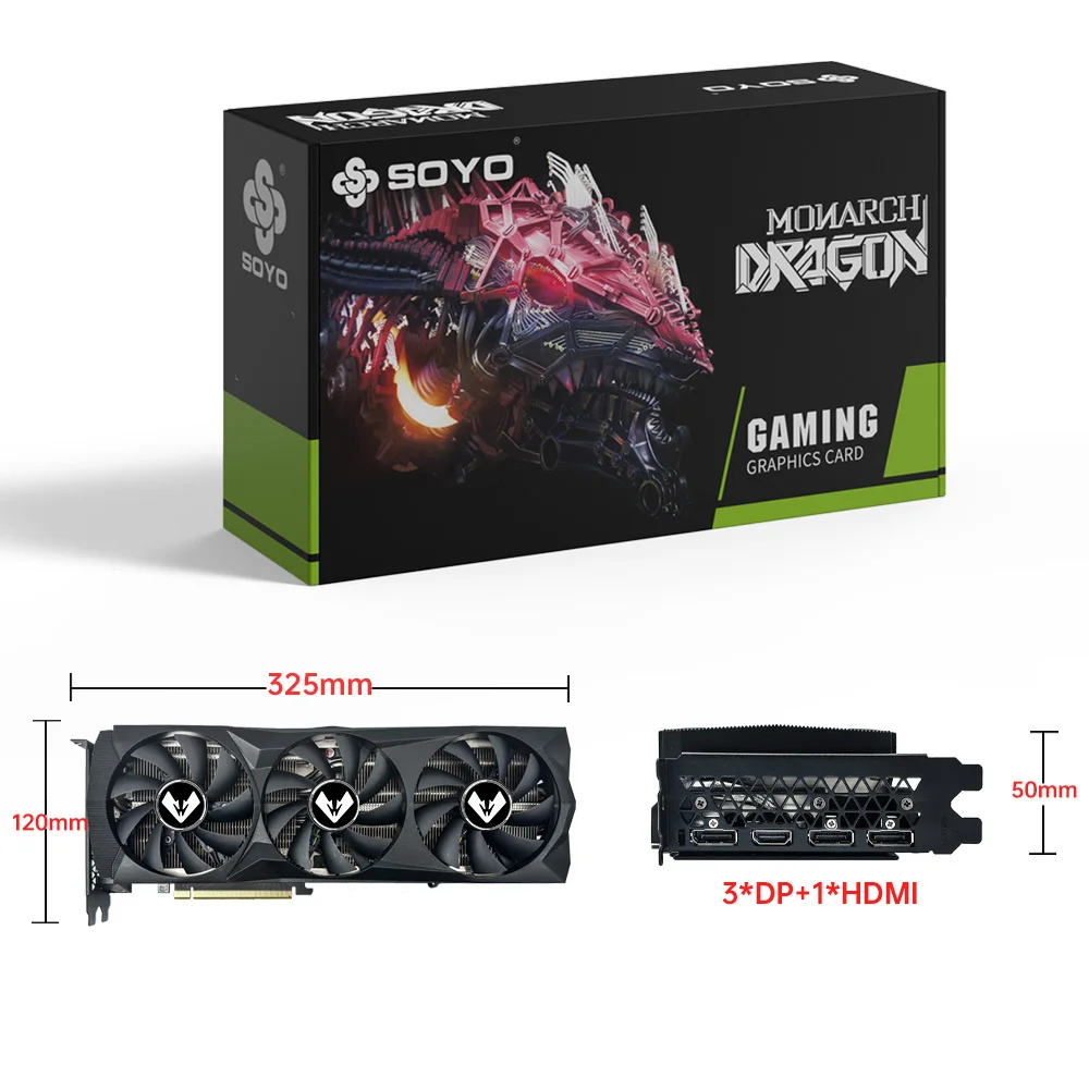 SOYO World Premier Nvidia Geforce RTX2060 SUPER GDDR6 8G Kartu Grafis 256Bit Kartu Logo RGB Video Gaming Kartu GPU Baru Penuh