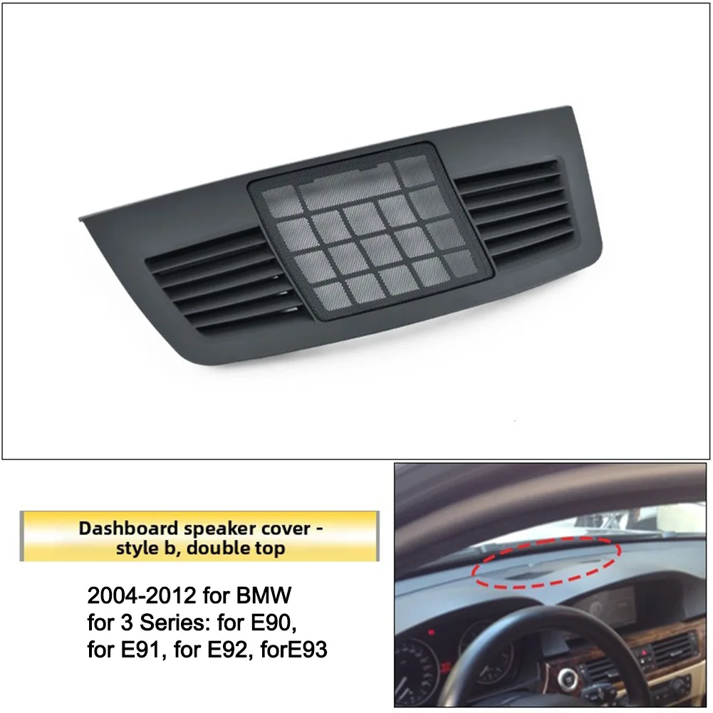 For BMW E90 E91 E92 E93 3 Series 2004-2012 Dashboard Center Speaker Cover 51457123749 51457123753 Interior -Horn Grill