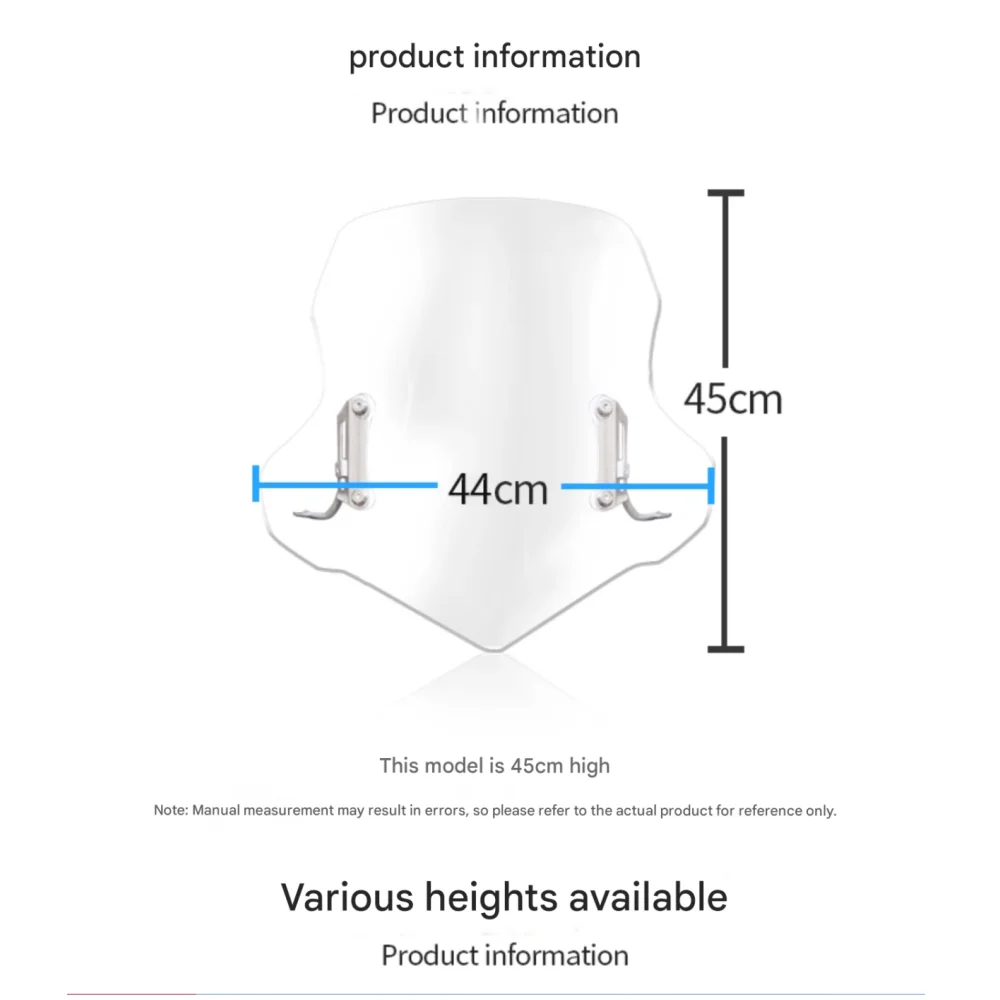 Suitable for windshield modification of Haojue UY125, including raising the front windshield guard plate and chest protection.