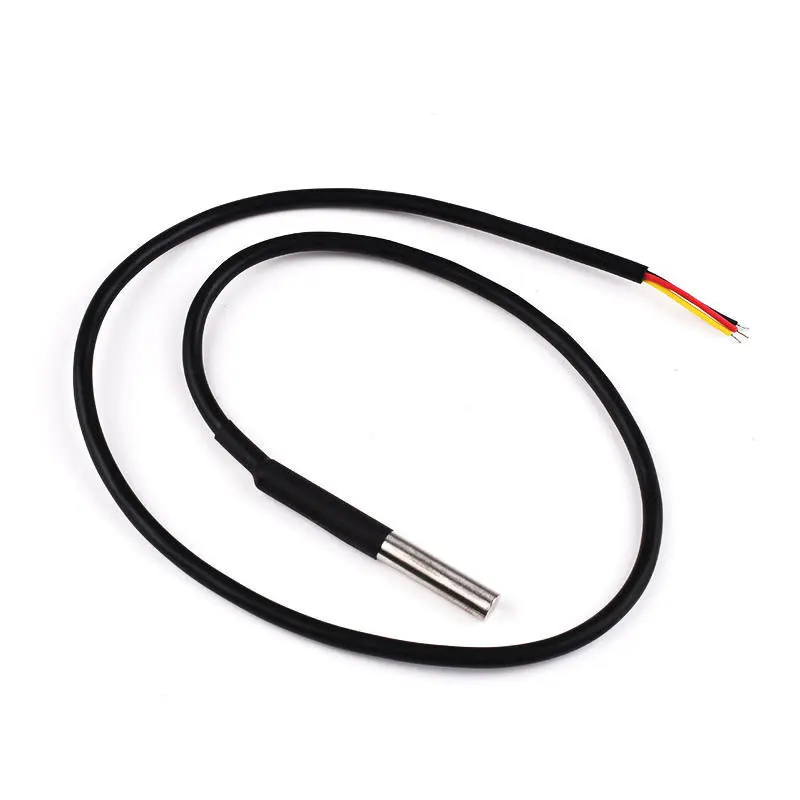 

Stainless Steel Package WaterproofDS18b20Temperature Probe Temperature Sensor DS18B20Waterproof Line