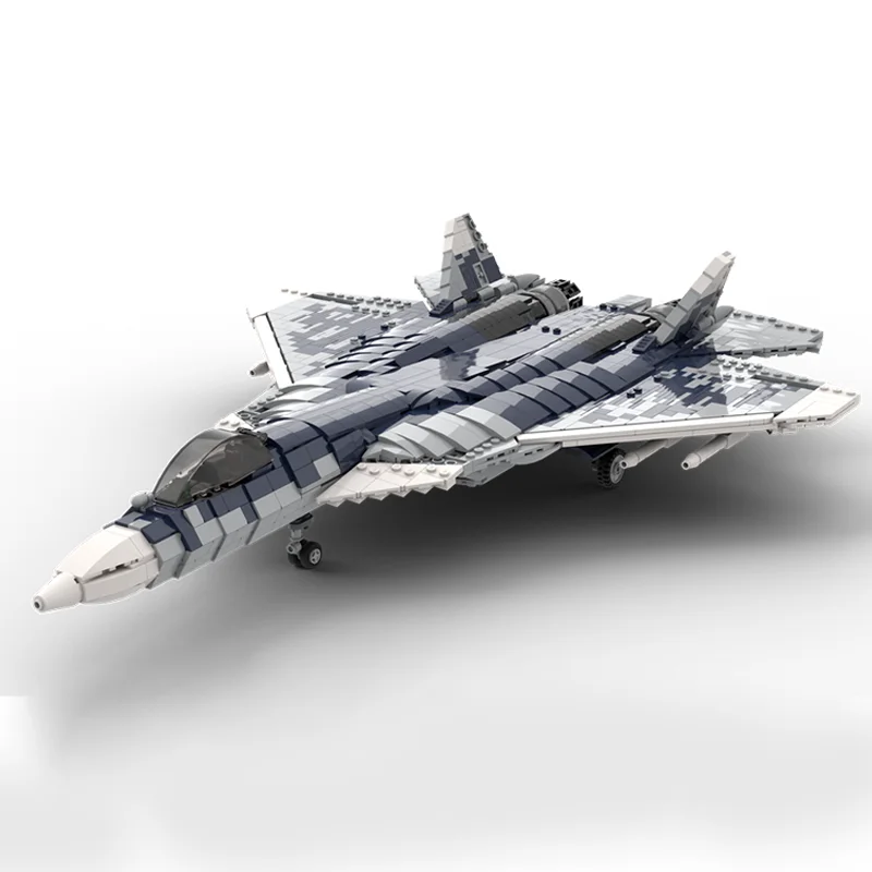 MOC 2565 pièces Su-57 Felon Fighter modèle Architecture bricolage éducation urgence a enfants brique jouet anniversaire construction blocs cadeau de Noël