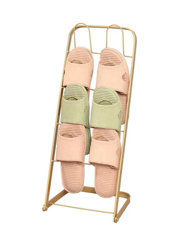 iron slipper rack, bathroom, living room door, floor to ceiling, multi-layer shoe rack, household space saving