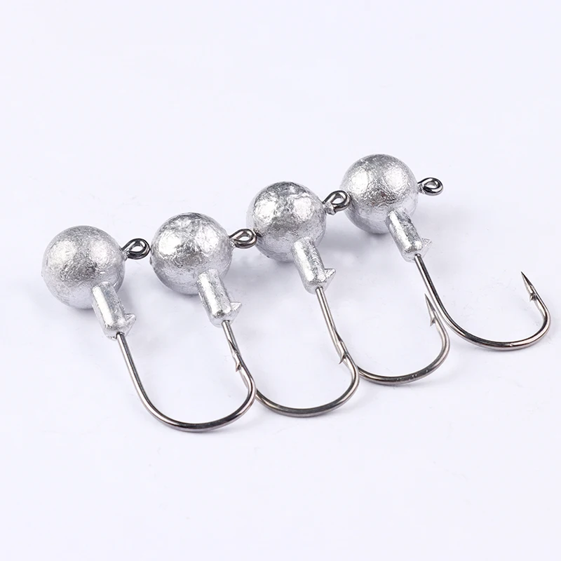 Jig Head de plomo cabeza grande para vinilo y señuelo duro - imagen 3