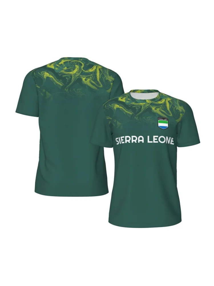 AliExpress Sugiuchi SIERRA LEONE Flag T-shirts Men Women Mesh Clothing Sports Breathable For Running Bike Tennis Fitness