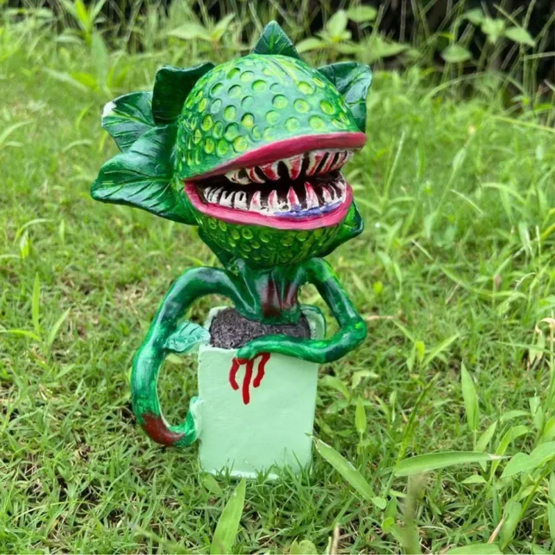 Piranha Flower Garden Forest Carnivorous Plant Statue Horror Zombie Piranha Artificial Plant Halloween Home Garden Decoration