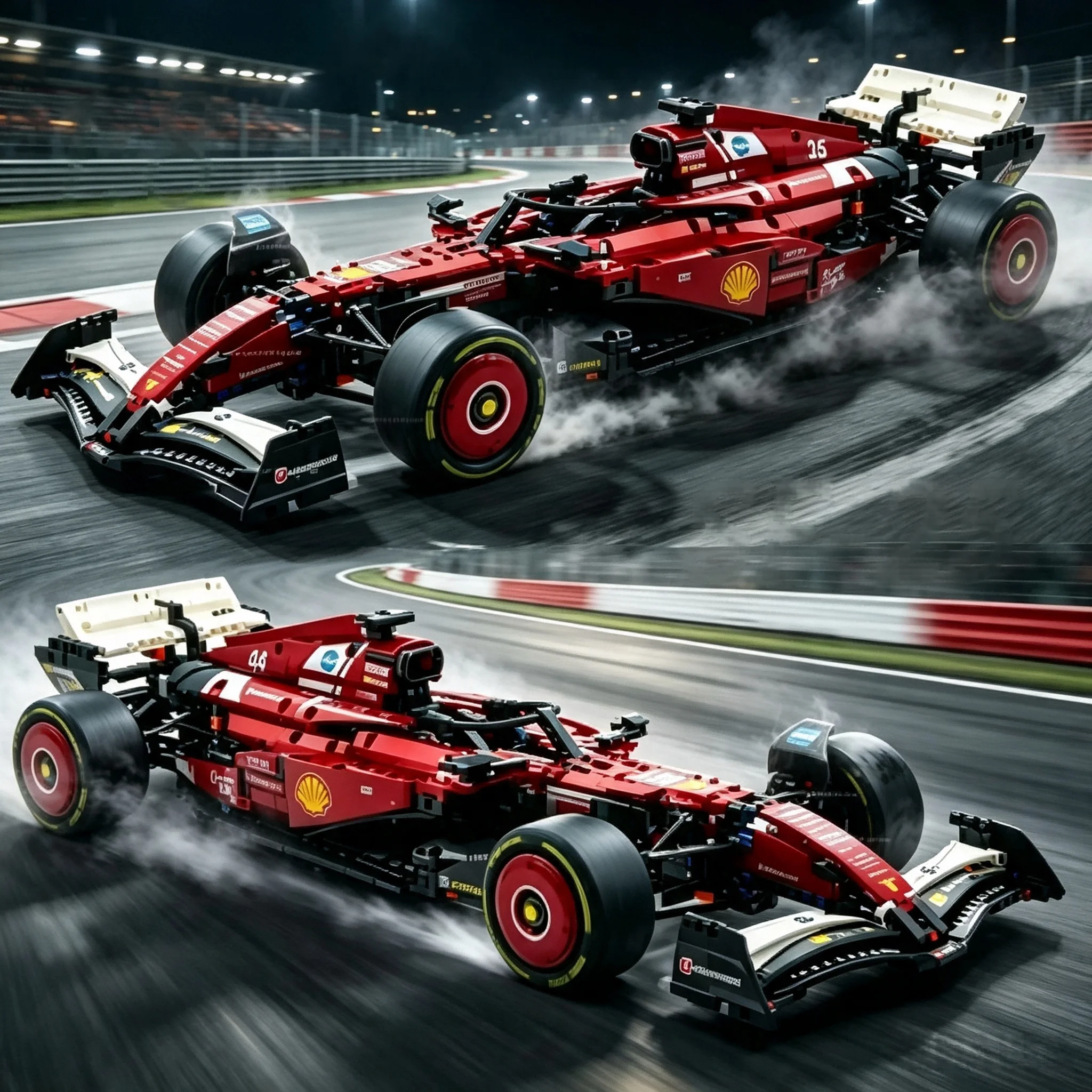 The 2026 new MOC technology SF-25 red/white racing car assembly figurines, totaling 1915 pieces, make suitable holiday gifts.