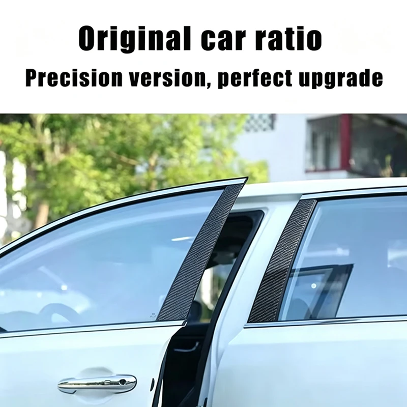 For Jaguar XJ X351 2009-2019 B/C Pillar Post Stickers PC Window Middle Pillar Trim Decorative Car Exterior Protect Parts