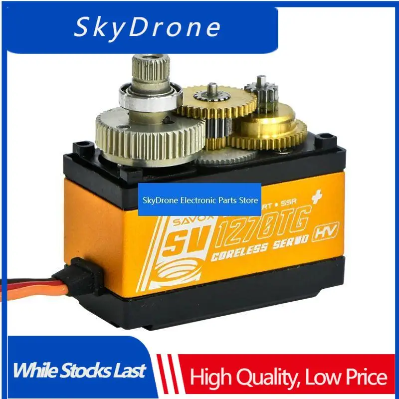 SkyDElOriginal SAVOX SV 1270TG+ High Voltage Coreless Digital Servo W/ Soft Start 0.10sec / 624.9oz 8.4V For RC Car / Airpiane