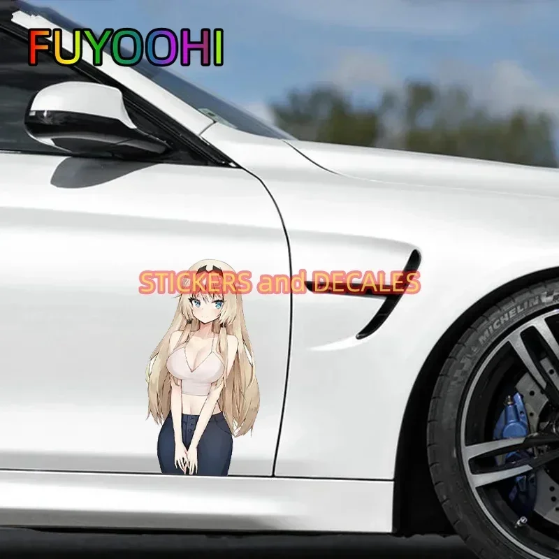 FUYOOHI Play Stickers Beautiful Sexy Girl Fine SUV DIY Decals Custom Printing Anime Waterproof Funny Decoration Vinyl Sticker