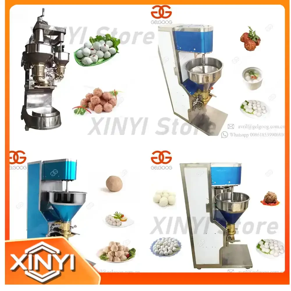 Automatic Swedish Rolling Extruder for Stuffed Meatball Forming Maker Mini Fishball Production Line Home Meat Ball Making