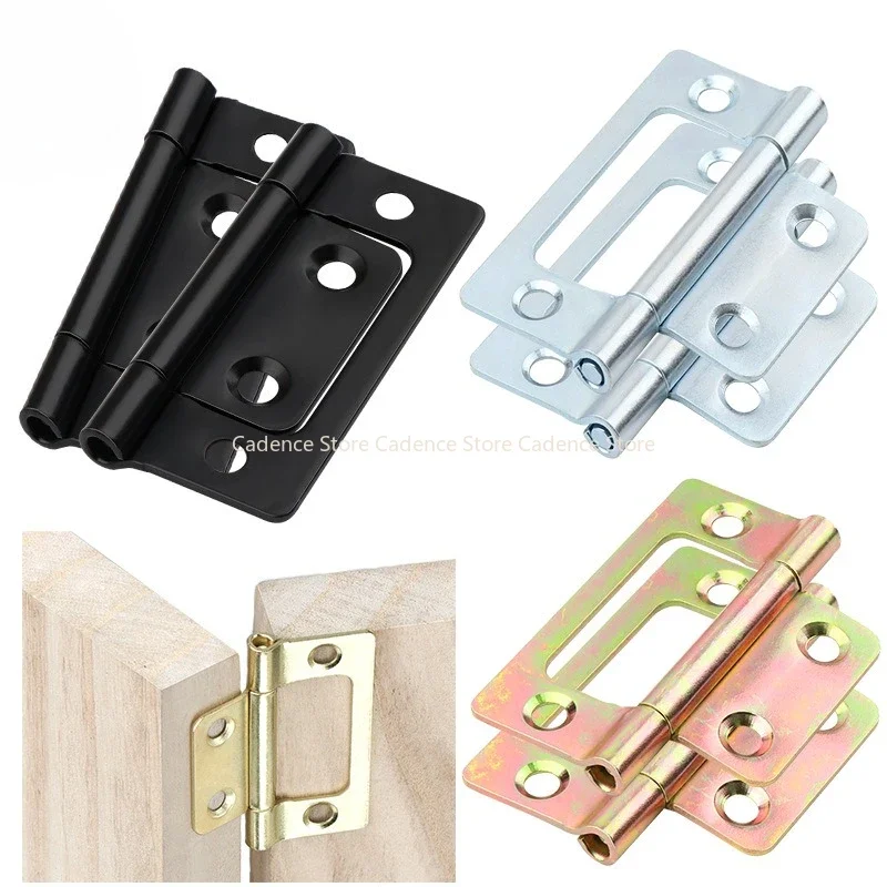 For Cupboard Door No Mortise Required 10Pcs 2 Inch Cabinet Hinges Overlay Design Butterfly