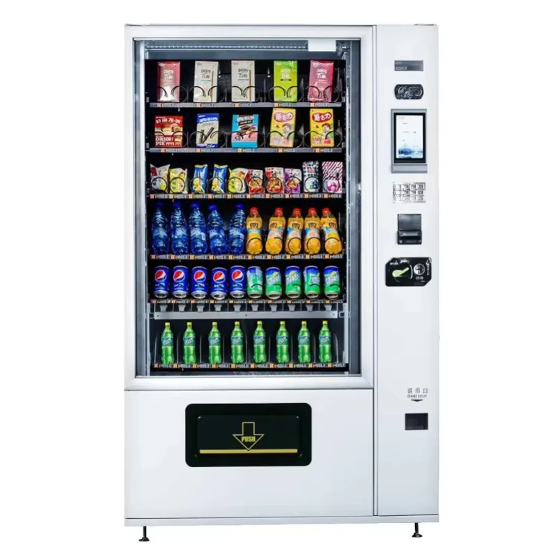 

CustomizedSushi Vending Machine With Advertising Screen Lift System and Bill Acceptor Powerbank Vending