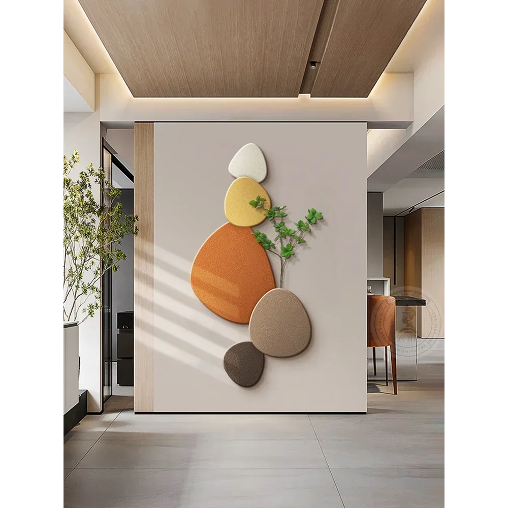 Nieuwe Stijl Woonkamer Wandlamp Veranda Decoratief Schilderij Muurschilderingen Groene Plant Muurschildering Gangpad Schilderij Wandlamp Plug