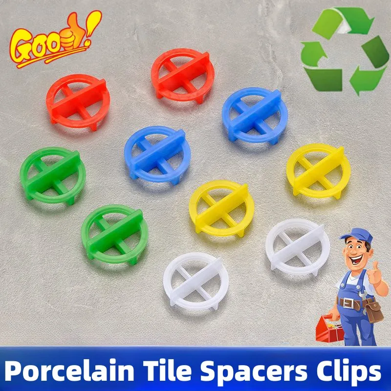 Reuseable Porcelain tile spacers Clips Wedge Ceramic  leveling system for Floor Wall Tile Gap Leveling System Construction Tools