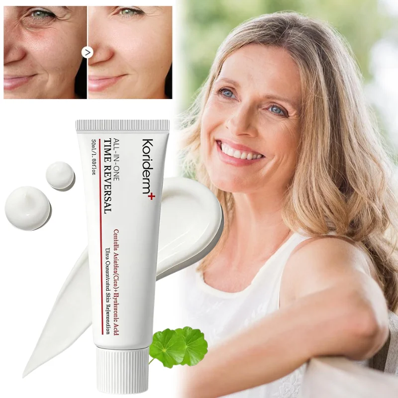 Koriderm+ Time Reversal All-in-One Cream Centella Asiatica Hyaluronic Acid Moisturizing Soothing Facial Anti-age Cream Skin Care