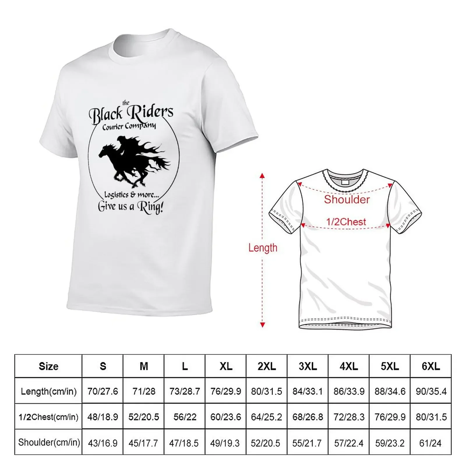 Black Riders Courier Company T-Shirt designer shirts anime stuff animal prinfor boys aesthetic clothes funny t shirts for men